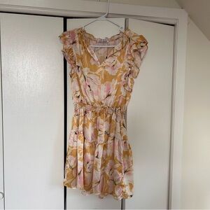 Steve Madden Floral Yellow and Pink Dress
